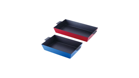 HIGH SIDED S/STEEL BUFFET PLATE NON-STICK 330×230×60mm