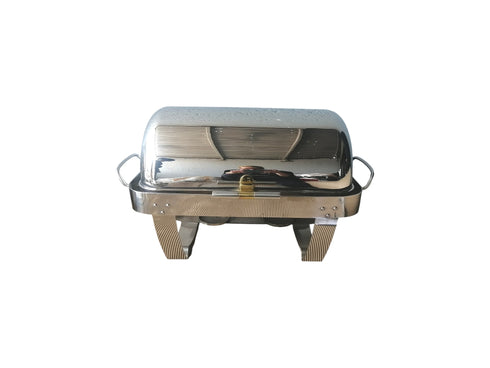 Solid Roll Top Chaffing Dish - Rectangular