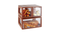 WOODEN BREAD DISPLAY SHOWCASE WITH WINDOW