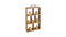 7 COMPARTMENT LAYERED WOODEN DISPLAY SHELF WITH HANDLE