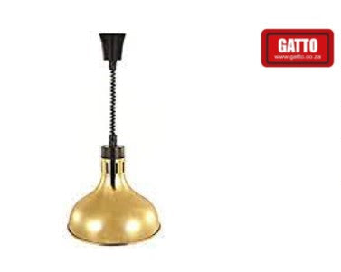 GATTO Gold Decorative Hanging Hot Light w/ Retractable Reel - Excl. Globe