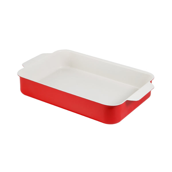 BUFFET DISPLAY TRAY – RED – 3.6L – 335 × 245 × 72MM - Cater-Care