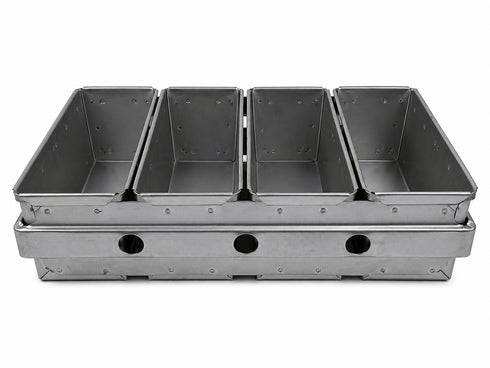 GATTO Four Pan Bread Tray Alusteel (Standard) - Cater-Care