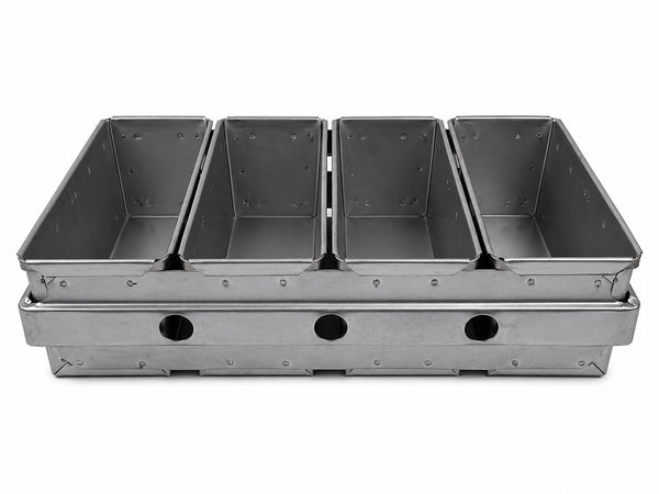GATTO Four Pan Bread Tray Alusteel (Standard) - Cater-Care