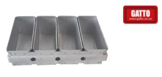 GATTO Four Pan Bread Tray Alusteel (Standard)