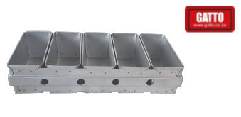 GATTO Five Pan Bread Tray Alusteel (Standard)