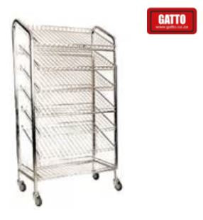 GATTO 7 Tier Bread Display/Cooling Trolley
