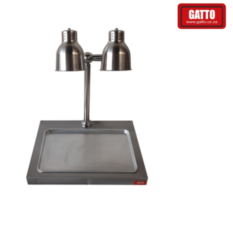 GATTO Double Overhead Carvery Unit w/ Removable Base - Excl. Globe