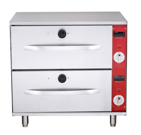 GATTO Double Free Standing Drawer Warmer - Mechanical Controller - Shopsoiled