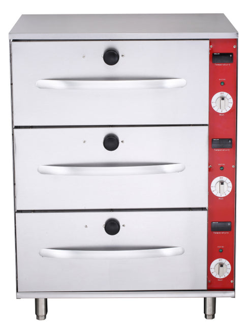 GATTO Triple Free Standing Drawer Warmer - Mechanical Controller - Shopsoiled