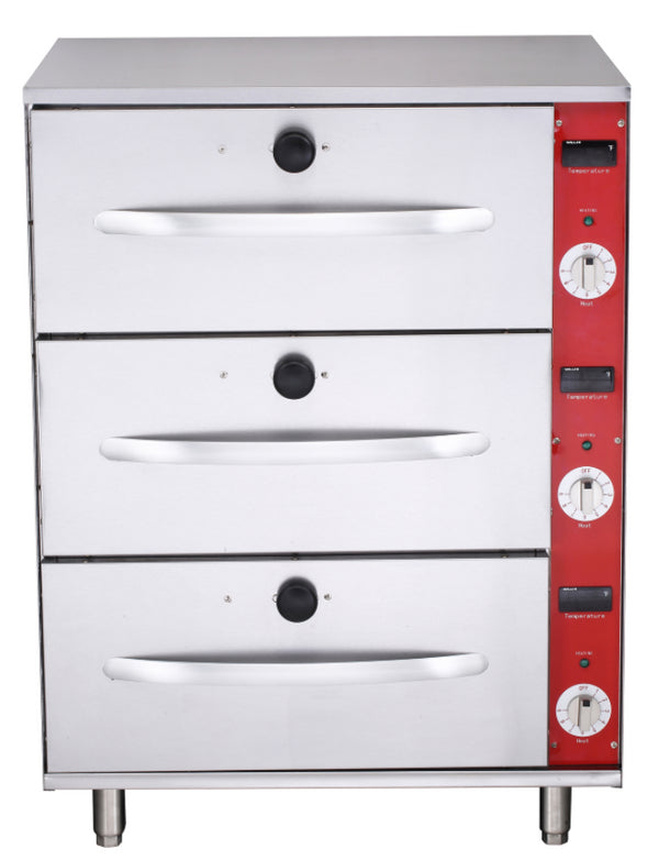 GATTO Triple Free Standing Drawer Warmer - Mechanical Controller - Shopsoiled