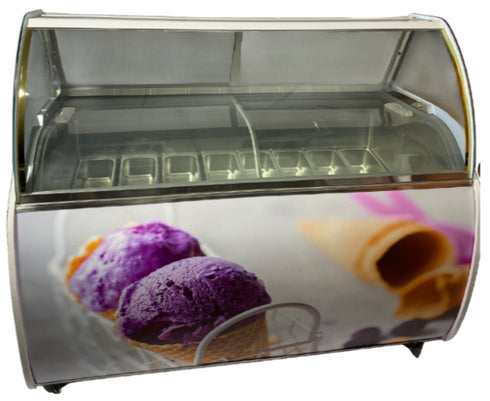 PACIFIC Gelato Freezer - 16 Flavor - Floor Standing - Shopsoiled