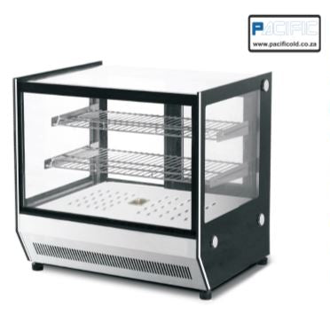 PACIFIC Square Glass Heated Display Table Model - 660mm - Shopsoiled