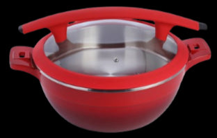 GATTO Induction Chafer Red w/ Silicone Handle - 4LT