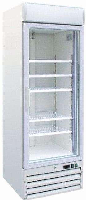 Upright Single Glass Door Refrigerator
