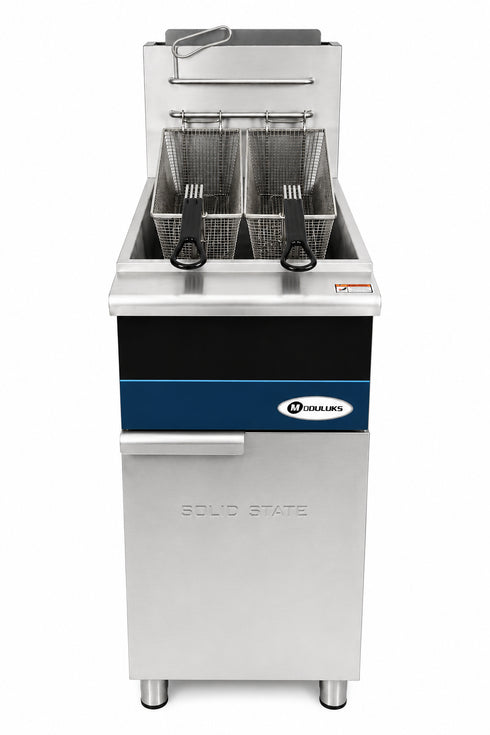 MODULUKS 4 Burner 1 Tank 2 Basket Fryer - Millivolt Gas Valve