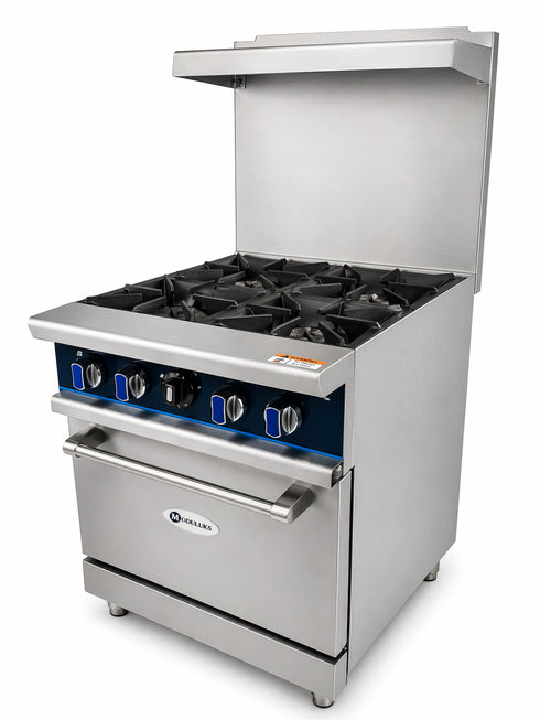 MODULUKS 4 Burner Gas Stove with Gas Oven