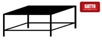 GATTO Mild Steel Stand for 1 Deck 3 Tray Oven (Excl. Tray Slides)