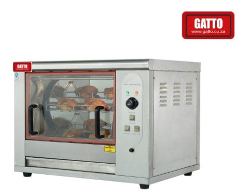 GATTO Electric Chicken Rotisserie - 4 Baskets 8 Chickens - Shopsoiled