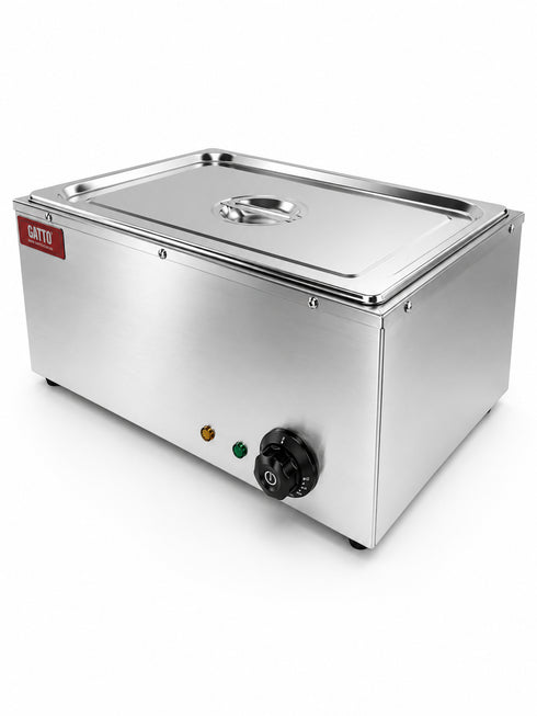 GATTO Electric 2-Div Bain Marie - Incl. 2 x GN1/2 & Lids - Cater-Care