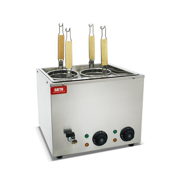 GATTO 4 Basket Electric Pasta Cooker - Counter Model - Cater-Care