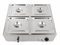 GATTO Electric 4-Div Bain Marie - Incl. 4 x GN1/2 & Lids - Cater-Care