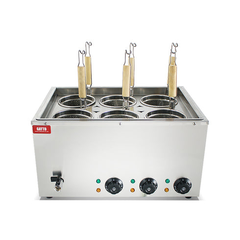 GATTO 6 Basket Electric Pasta Cooker - Counter Model