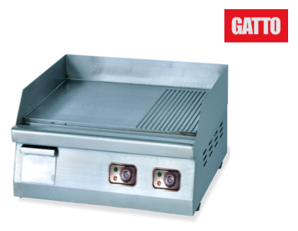 GATTO Electric 600mm Griller (2/3 Flat, 1/3 Ribbed) - Shopsoiled