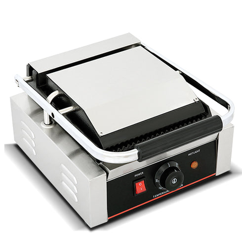 GATTO Cast Iron Ribbed Panini Toaster - 410x305x210mm - Cater-Care
