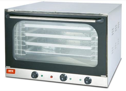 GATTO 4 Pan Convection Oven w/ Manual Steam Injection