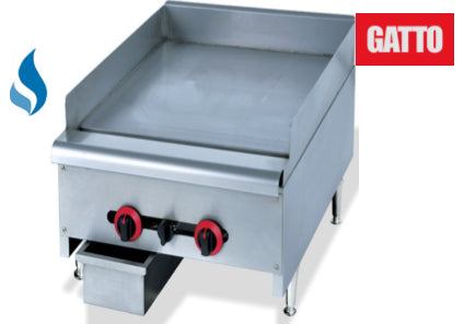 GATTO Gas 600mm Flat Top Griller - Counter Model - Shopsoiled