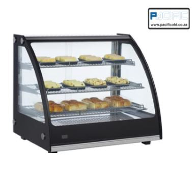 PACIFIC Curved Glass Heated Display Table Model