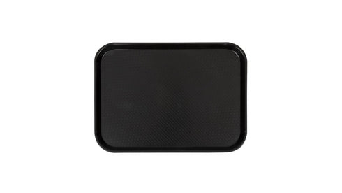 Catercare Rectangular Plastic Tray- Black- 450 x 350mm