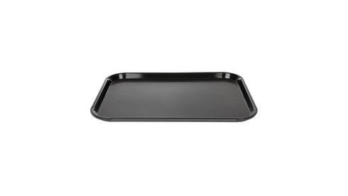 Catercare Rectangular Plastic Tray- Black- 450 x 350mm