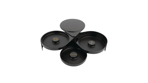 Catercare Plastic Glass Rimmer - 3 Tier (Black) - Cater-Care