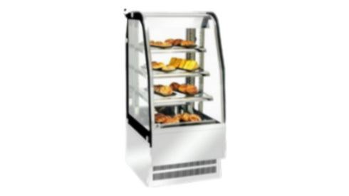 PACIFIC 660mm Curved Glass Hot Display - 3 Shelf