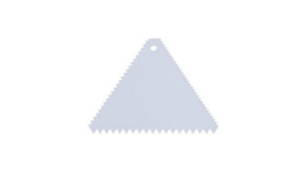 Catercare S/Steel Triangular Icing Scraper Stainless Steel