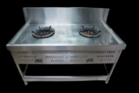 MODULUKS 2 Burner Gas Wok Floor Standing