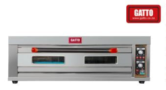 GATTO 1 Deck 3 Tray Gas Oven - Shopsoiled