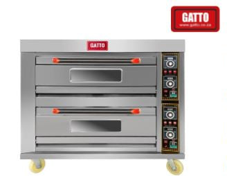 GATTO 2 Deck 4 Tray Gas Oven