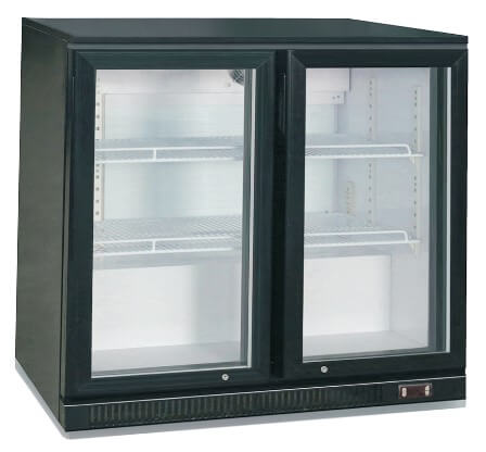 2 DOOR 900MM BEER FRIDGE 900X 505X 890H SLIDING DOOR - cater-care