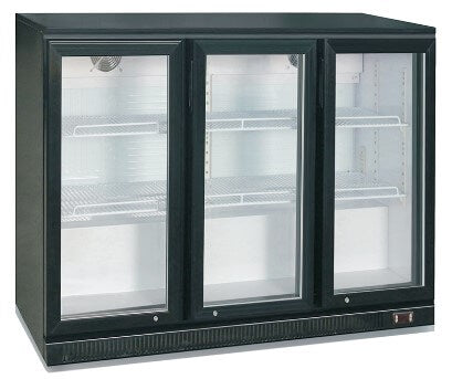 3 DOOR 1350MM BEER FRIDGE1350X 505X 890H SLIDING DOORS - cater-care