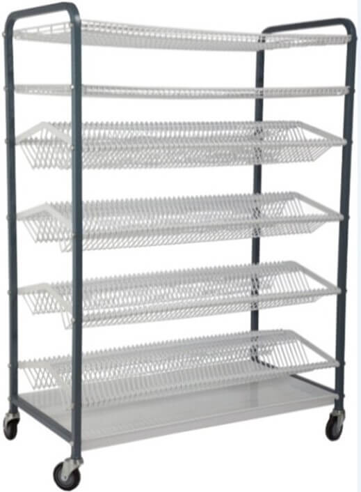 CROCKERY RACK 600 PIECE MOBILE 212 LARGE PLATES+212 SMALL PLATES 2 CUP RACK - cater-care