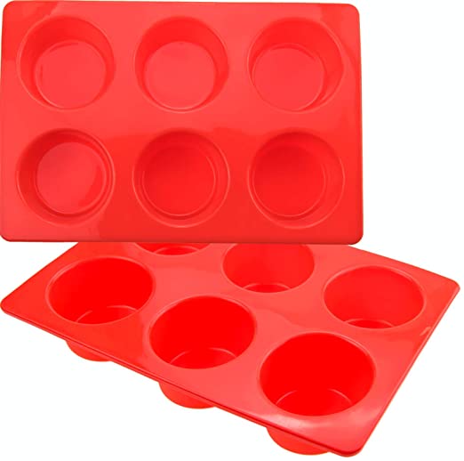 SILICON MUFFIN TRAY - 6 CUP 70 X 45CM - cater-care