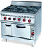 700 RANGE - 6 BURNER RANGE WITH GAS OVEN - cater-care