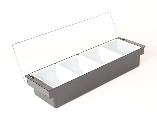BAR CONDIMENT HOLDER – 4 DIVISION (BLACK) - Cater-Care