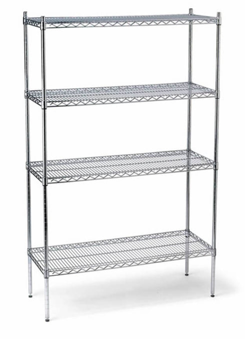 4 TIER CHROME 900 X 450 SHELVING - cater-care