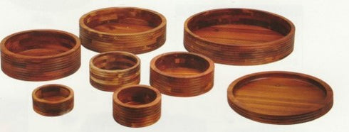 WOODEN ROUND RECESSED DISPLAY SHORT LIP - Cater-Care