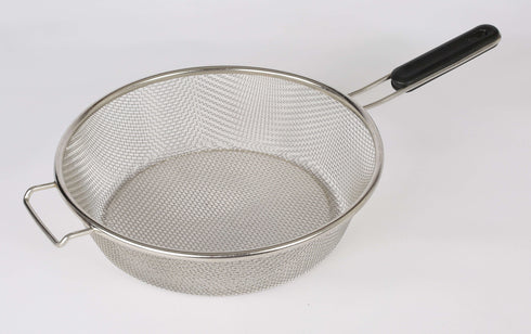 FRYER BASKET ROUND WITH HANDLE & EAR TO FRONT-280MM - Cater-Care