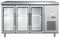 3 DOOR GLASS DOOR UNDERBAR 1800 X 700 X 850H NO LOCK AVAILABLE - cater-care